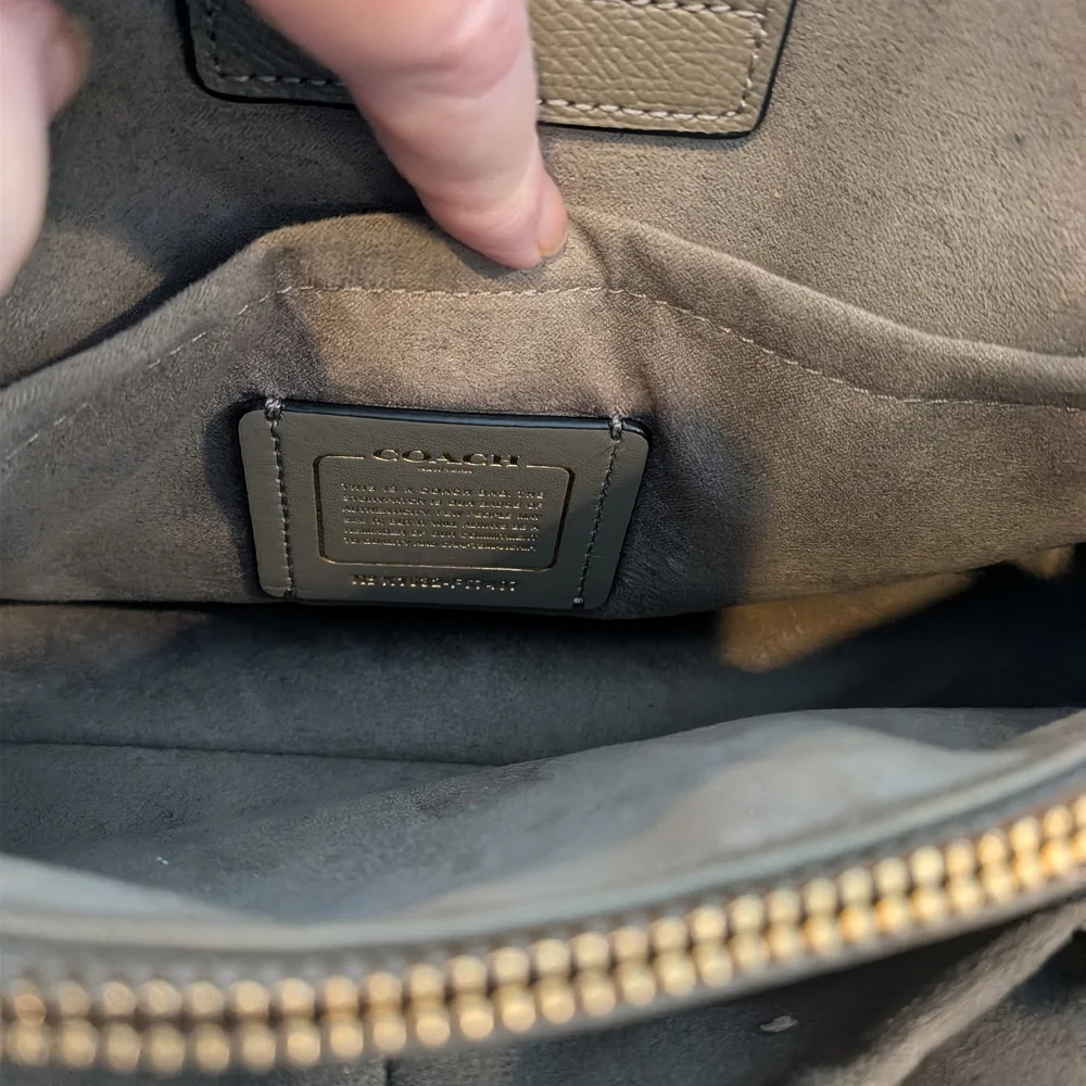 Coach Margot Satchel In Chalk/Fog Colorblock, Nwot. Classic Feminine Lux